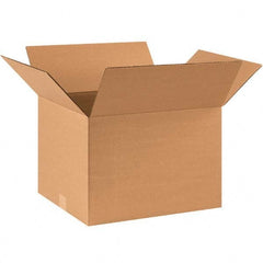Made in USA - Pack of (25), 14-3/4" Wide x 17-1/2" Long x 12-1/2" High Corrugated Shipping Boxes - Apex Tool & Supply