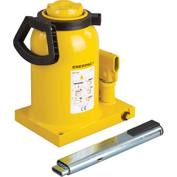 Enerpac - Manual Bottle, Screw, Ratchet & Hydraulic Jacks Type: Hydraulic Bottle Jack Load Capacity (Ton): 50 (Inch) - Apex Tool & Supply