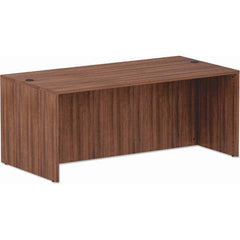 ALERA - Office Desks Type: Straight Front Desk Shell Color: Modern Walnut - Apex Tool & Supply