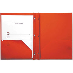 UNIVERSAL - Portfolios, Report Covers & Pocket Binders Three Hole Report Cover Type: Report Cover-Tang/Prong Binding Width (Inch): 9.84 - Apex Tool & Supply