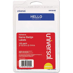 UNIVERSAL - Labels, Ribbons & Tapes Type: Badges Color: White/Blue - Apex Tool & Supply