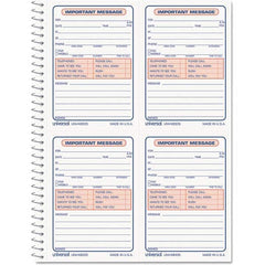 UNIVERSAL - Note Pads, Writing Pads & Notebooks Writing Pads & Notebook Type: Telephone Message Book Size: 5-1/2 x 3-3/16 - Apex Tool & Supply