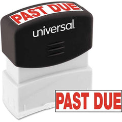 UNIVERSAL - Pre-inked Stock Stamps Type: Message Message: PAST DUE - Apex Tool & Supply