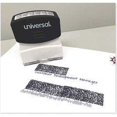 UNIVERSAL - Pre-inked Stock Stamps Type: Message Message: Obscures Data - Apex Tool & Supply
