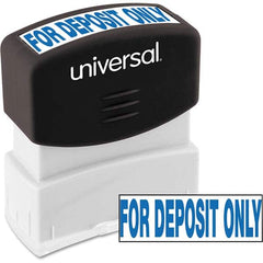 UNIVERSAL - Pre-inked Stock Stamps Type: Message Message: for DEPOSIT ONLY - Apex Tool & Supply
