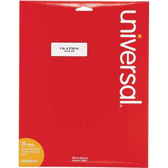 UNIVERSAL - Labels, Ribbons & Tapes Type: Multipurpose Color: White - Apex Tool & Supply