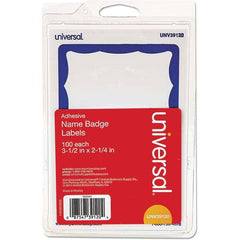 UNIVERSAL - Labels, Ribbons & Tapes Type: Badges Color: White/Blue - Apex Tool & Supply