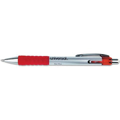 UNIVERSAL - Pens & Pencils Type: Comfort Grip Retractable Pen Color: Red - Apex Tool & Supply