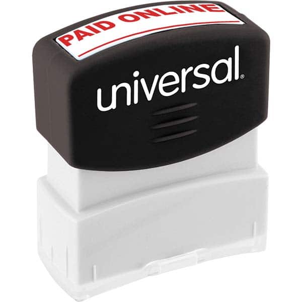 UNIVERSAL - Pre-inked Stock Stamps Type: Message Message: PAID ONLINE - Apex Tool & Supply