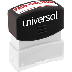 UNIVERSAL - Pre-inked Stock Stamps Type: Message Message: PAID ONLINE - Apex Tool & Supply