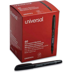 UNIVERSAL - Markers & Paintsticks Type: Permanent Color: Black - Apex Tool & Supply