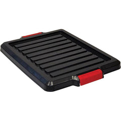 Quantum Storage - Tote & Storage Container Lids For Use With: Quantum Storage Systems - LC191507 Width (Decimal Inch): 16.5000 - Apex Tool & Supply