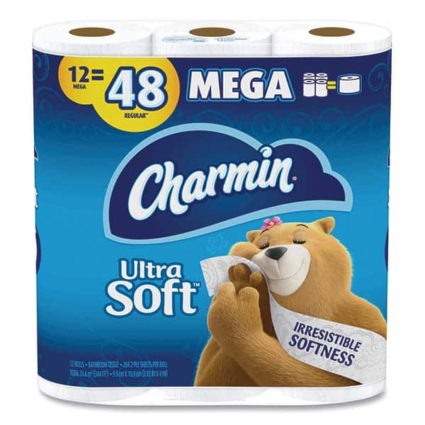 Charmin - Toilet Tissue Type: Standard Roll Ply: 2 - Apex Tool & Supply
