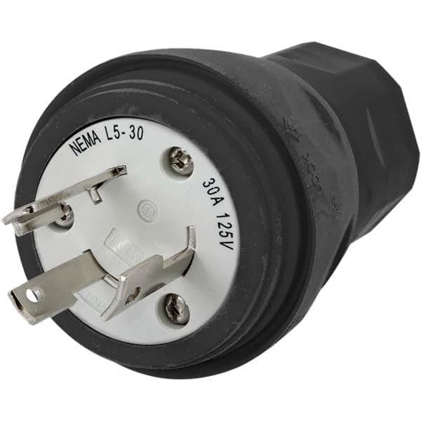 Hubbell Wiring Device-Kellems - 125V 30A NEMA L5-30P Industrial Twist Lock Plug - Apex Tool & Supply