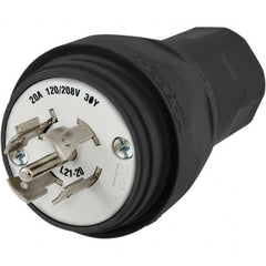 Hubbell Wiring Device-Kellems - 3-Phase Wye 120/208 VAC 20A NEMA L21-20P Industrial Twist Lock Plug - Apex Tool & Supply