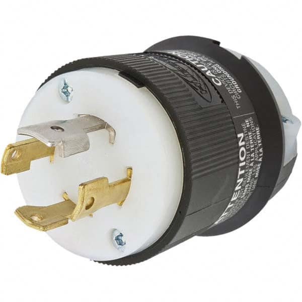 Hubbell Wiring Device-Kellems - 3-Phase Wye 277/480 VAC 30A NEMA L19-30P Industrial Twist Lock Plug - Apex Tool & Supply