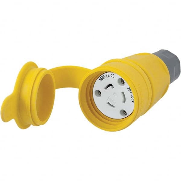 Hubbell Wiring Device-Kellems - 250V 20A NEMA L6-20R Industrial Twist Lock Connector - Apex Tool & Supply