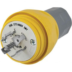Hubbell Wiring Device-Kellems - 3-Phase Wye 277/480 VAC 20A NEMA L22-20P Industrial Twist Lock Plug - Apex Tool & Supply