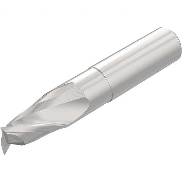 Niagara Cutter - 3/4", 1" LOC, 3/4" Shank Diam, 4" OAL, 2 Flute Solid Carbide Square End Mill - Apex Tool & Supply