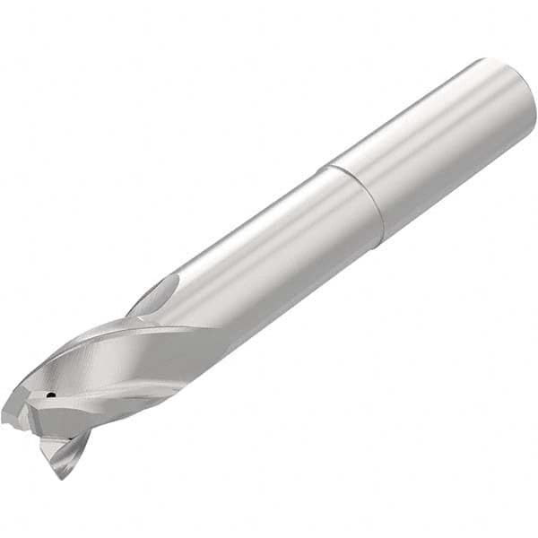 Niagara Cutter - 1/2", 3/4" LOC, 1/2" Shank Diam, 4" OAL, 3 Flute Solid Carbide Square End Mill - Apex Tool & Supply