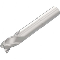 Niagara Cutter - 1/2", 3/4" LOC, 1/2" Shank Diam, 4" OAL, 3 Flute Solid Carbide Square End Mill - Apex Tool & Supply