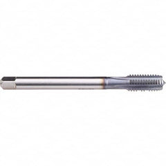 Emuge - M18x1.50 Metric Fine 6H 0 Flute TiCN Finish Powdered Metal Machine Tap - Apex Tool & Supply
