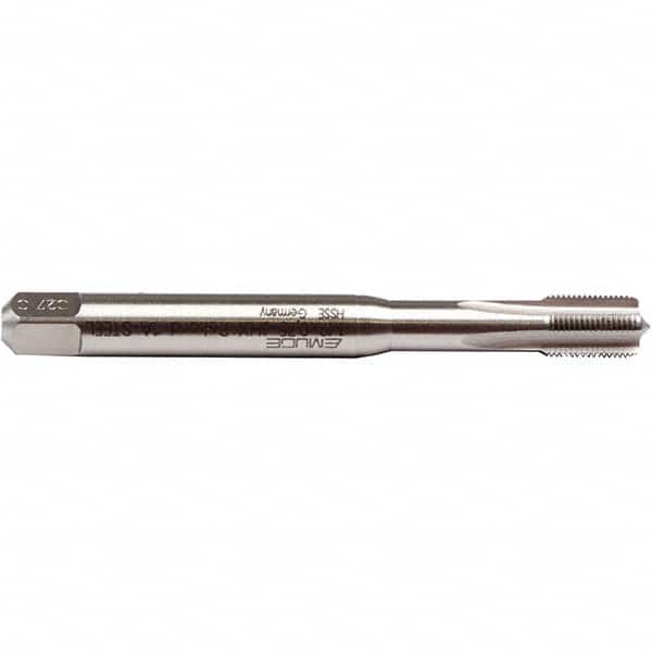 Emuge - M10x0.75 Metric Fine 6H 0 Flute Bright Finish Cobalt Machine Tap - Apex Tool & Supply