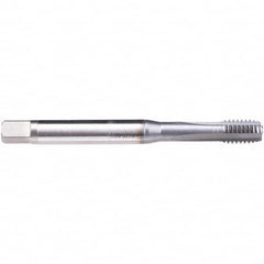 Emuge - M4x0.70 Metric 6H 0 Flute TiCN Finish Cobalt Machine Tap - Apex Tool & Supply