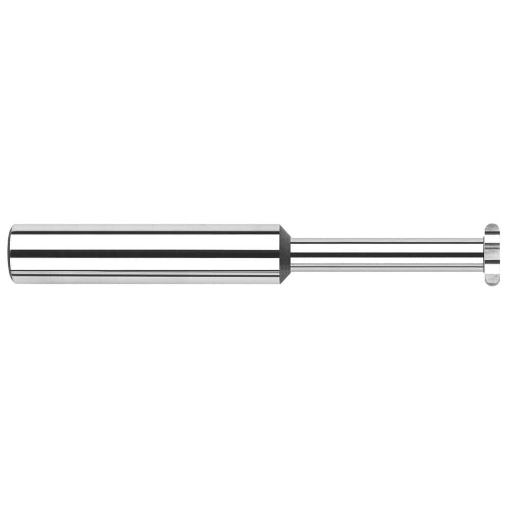 Harvey Tool - 3/16" Cut Diam, 0.0624" Cut Width, 3/16" Shank, Straight-Tooth Woodruff Keyseat Cutter - Exact Industrial Supply