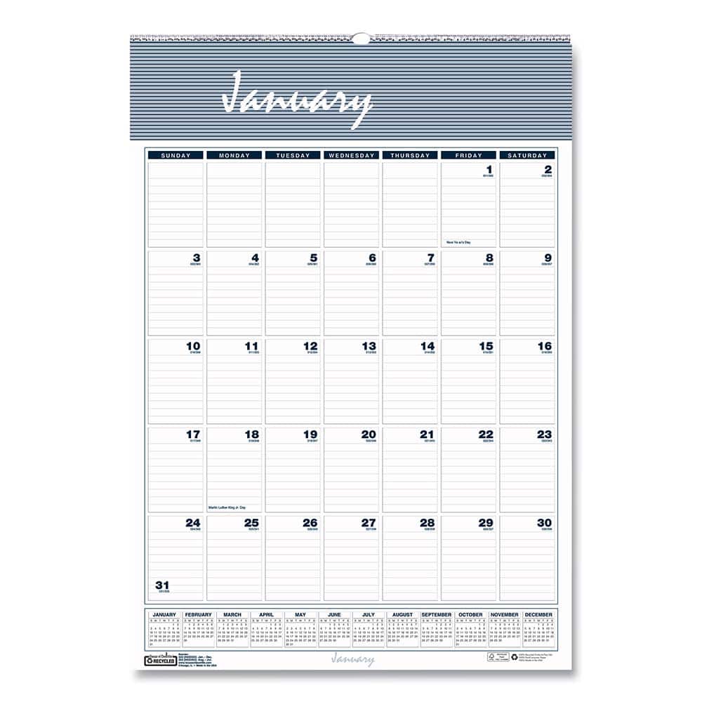 House of Doolittle - Note Pads, Writing Pads & Notebooks Writing Pads & Notebook Type: Wall Calendar Size: 12 x 17 - Apex Tool & Supply