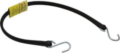 The Perfect Bungee - Heavy Duty Tie Down with S Hook - 36" OAL, Black - Apex Tool & Supply
