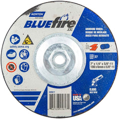 Norton - Depressed-Center Wheels Wheel Diameter (Inch): 7 Wheel Thickness (Inch): 1/4 - Apex Tool & Supply