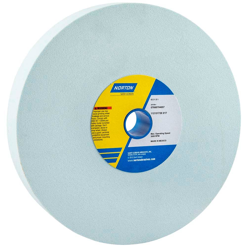 Norton - Bench & Pedestal Grinding Wheels Wheel Diameter (Inch): 8 Hole Size (Inch): 1 - Apex Tool & Supply