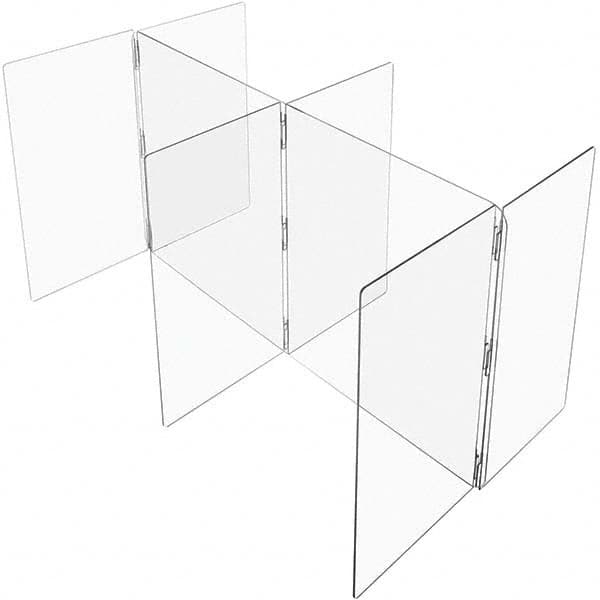 USA Sealing - 48" x 72" Self-Supporting Partition & Panel System-Social Distancing Barrier - Apex Tool & Supply