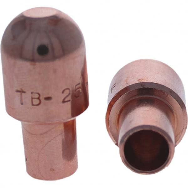 Tuffaloy - Spot Welder Tips For Use With: 5RW Cap Taper Electrode Holder Type: Male Cap B Nose (Dome) - Apex Tool & Supply