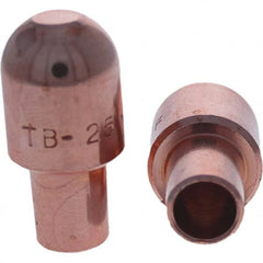 Tuffaloy - Spot Welder Tips For Use With: 5RW Cap Taper Electrode Holder Type: Male Cap B Nose (Dome) - Apex Tool & Supply
