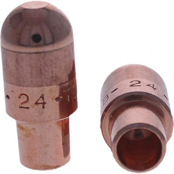 Tuffaloy - Spot Welder Tips For Use With: 4RW Cap Taper Electrode Holder Type: Male Cap B Nose (Dome) - Apex Tool & Supply