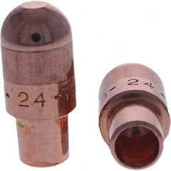 Tuffaloy - Spot Welder Tips For Use With: 4RW Cap Taper Electrode Holder Type: Male Cap B Nose (Dome) - Apex Tool & Supply