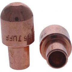 Tuffaloy - Spot Welder Tips For Use With: 5RW Cap Taper Electrode Holder Type: Male Cap B Nose (Dome) - Apex Tool & Supply