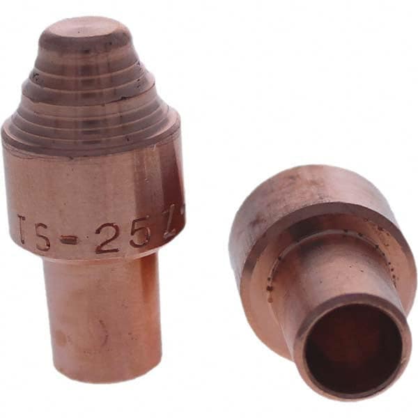 Tuffaloy - Spot Welder Tips For Use With: 5RW Cap Taper Electrode Holder Type: Male Cap S Nose - Apex Tool & Supply