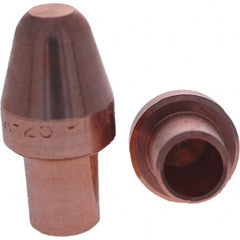 Tuffaloy - Spot Welder Tips For Use With: 5RW Cap Taper Electrode Holder Type: Male Cap A Nose (Pointed) - Apex Tool & Supply