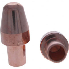 Tuffaloy - Spot Welder Tips For Use With: 6RW Cap Taper Electrode Holder Type: Male Cap A Nose (Pointed) - Apex Tool & Supply
