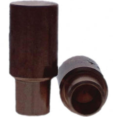 Tuffaloy - Spot Welder Tips For Use With: 4RW Cap Taper Electrode Holder Type: Male Cap C Nose (Flat) - Apex Tool & Supply