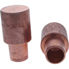 Tuffaloy - Spot Welder Tips For Use With: 6RW Cap Taper Electrode Holder Type: Male Cap C Nose (Flat) - Apex Tool & Supply