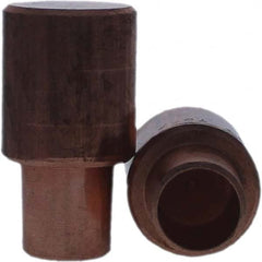 Tuffaloy - Spot Welder Tips For Use With: 7RW Cap Taper Electrode Holder Type: Male Cap C Nose (Flat) - Apex Tool & Supply