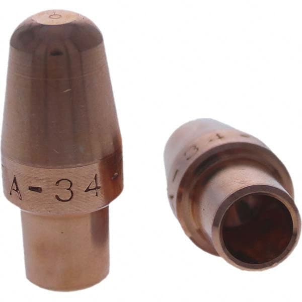 Tuffaloy - Spot Welder Tips For Use With: 4RW Cap Taper Electrode Holder Type: Male Cap A Nose (Pointed) - Apex Tool & Supply