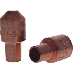 Tuffaloy - Spot Welder Tips For Use With: 5RW Cap Taper Electrode Holder Type: Male Cap E Nose (Truncated) - Apex Tool & Supply