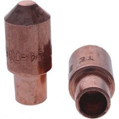 Tuffaloy - Spot Welder Tips For Use With: 4RW Cap Taper Electrode Holder Type: Male Cap E Nose (Truncated) - Apex Tool & Supply
