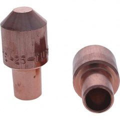 Tuffaloy - Spot Welder Tips For Use With: 5RW Cap Taper Electrode Holder Type: Male Cap E Nose (Truncated) - Apex Tool & Supply