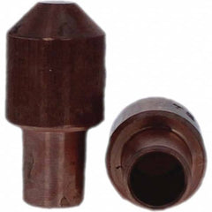Tuffaloy - Spot Welder Tips For Use With: 7RW Cap Taper Electrode Holder Type: Male Cap E Nose (Truncated) - Apex Tool & Supply